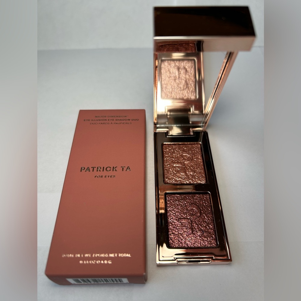 NWT🌷Patrick Ta Major Dimension Eye Illusion Eyeshadow Duo in “Slow Burn”